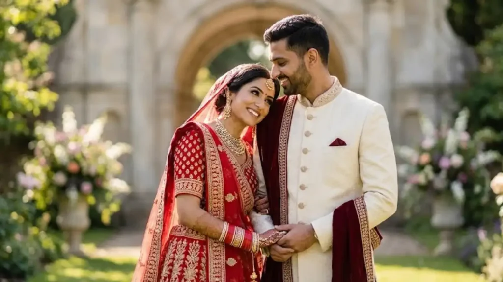 How to Pose Naturally for Indian Wedding Couple Portraits